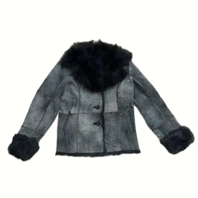 JPN VINTAGE rabbit fur shearling jack