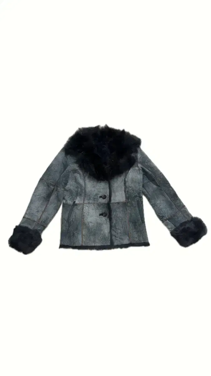 JPN VINTAGE rabbit fur shearling jack