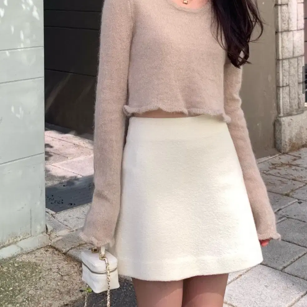 르플레인 프릴리 키드모헤어 니트  Prilly Kidmohair Knit