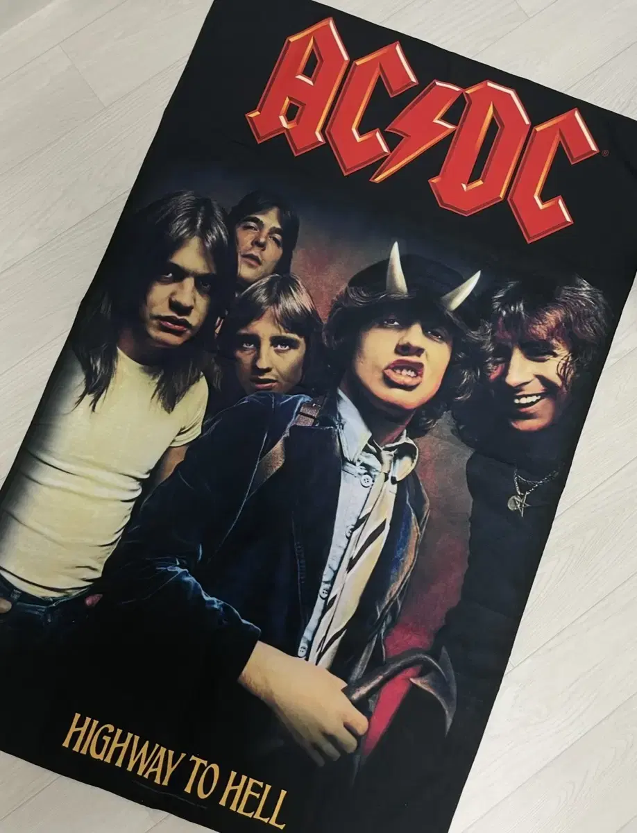 AC/DC 텍스타일 포스터 공식 굿즈