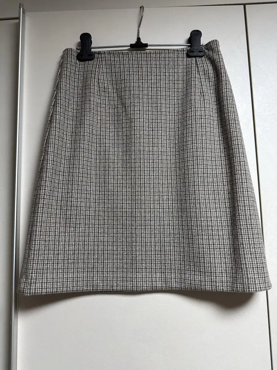 Checked Brushed Skirt