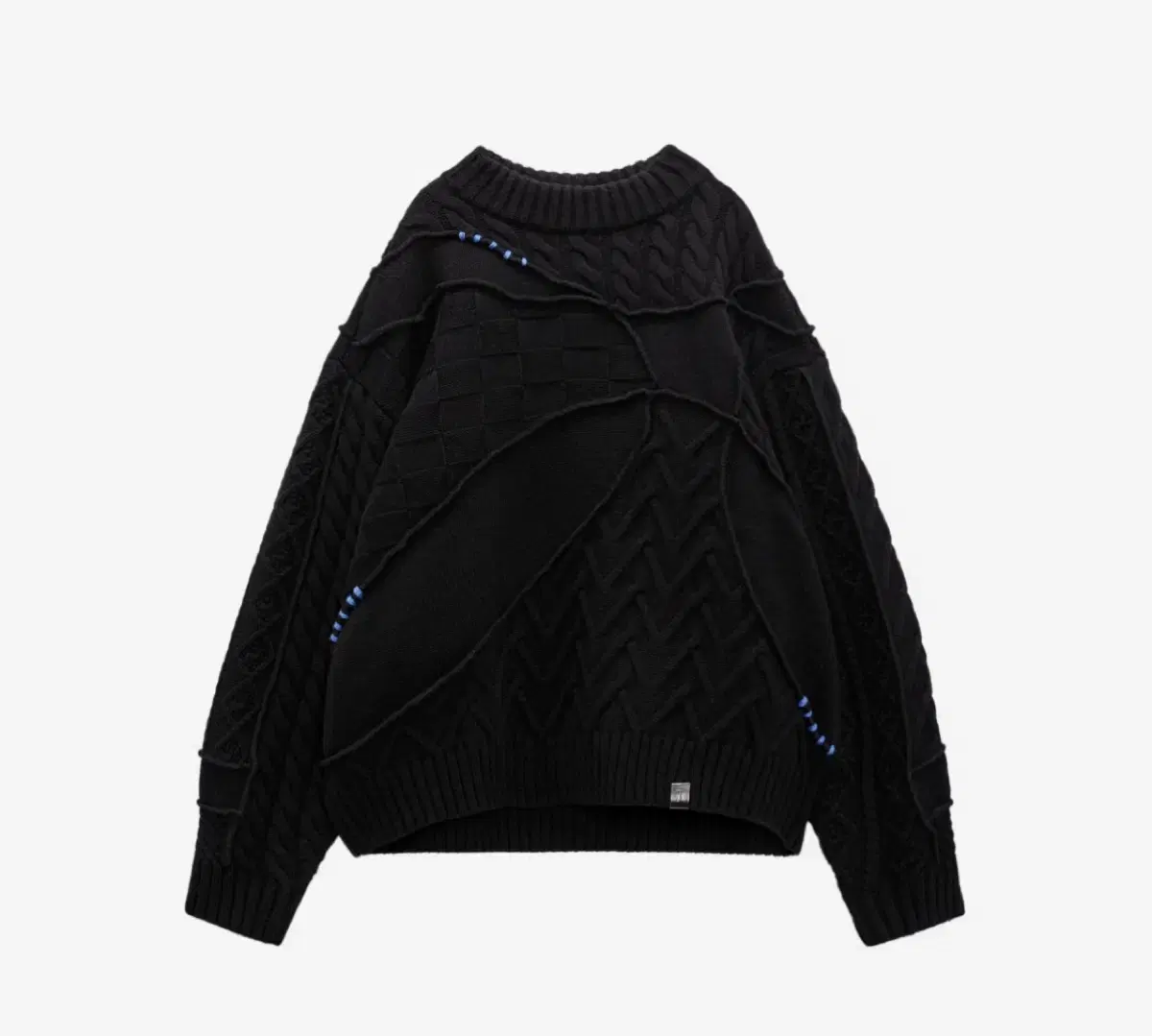 자라 아더에러 Oversized Knit Black L/XL