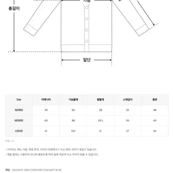 새상품) 미쏘 가디건