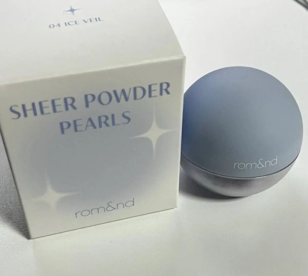 Rom & Sheer Bead Powder 04Ice Veil Blue Highlighter