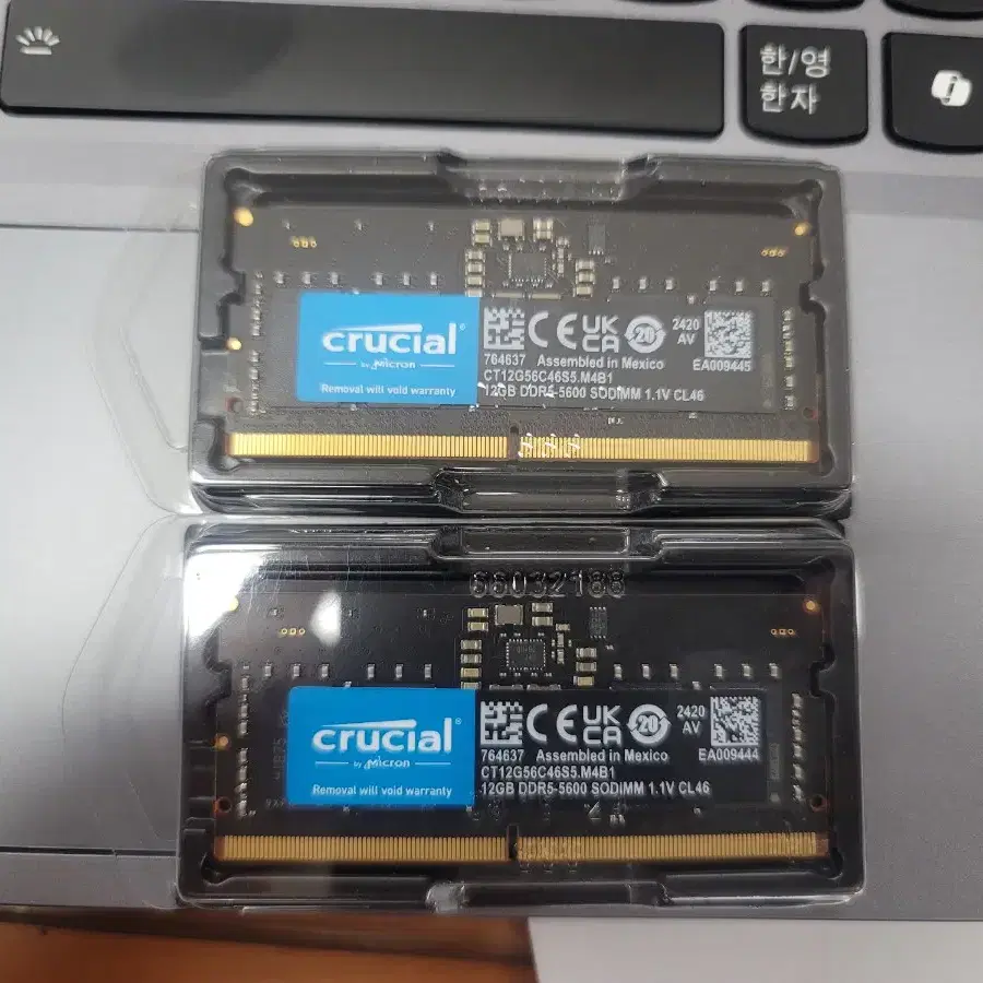 마이크론 놋북용 램 DDR5 5600 24GB(12 x 2)