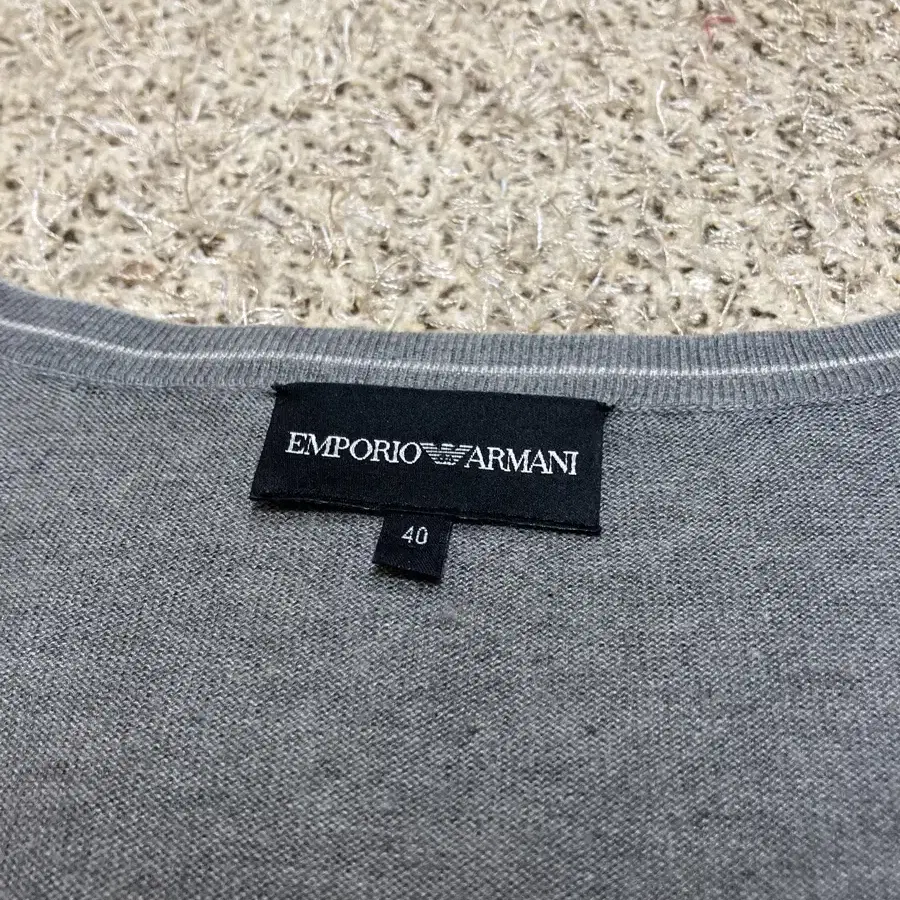 Emporio Armani Grey Line Cardigan