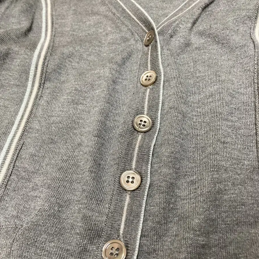 Emporio Armani Grey Line Cardigan