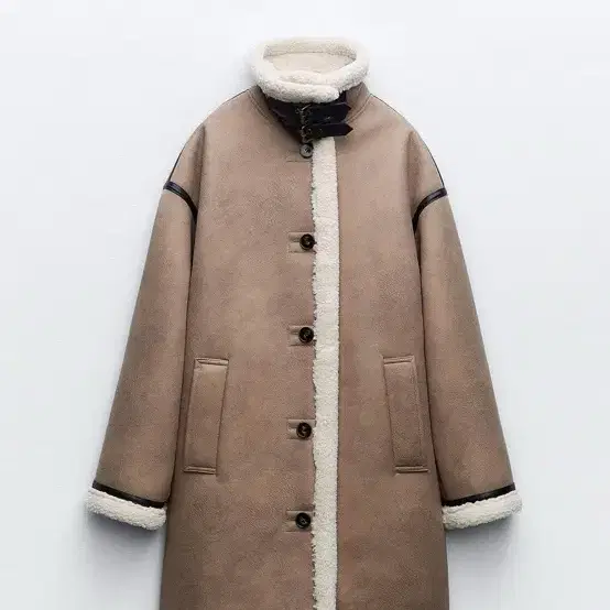 (Zara)더블 페이스드 버튼 코트 coat /xs