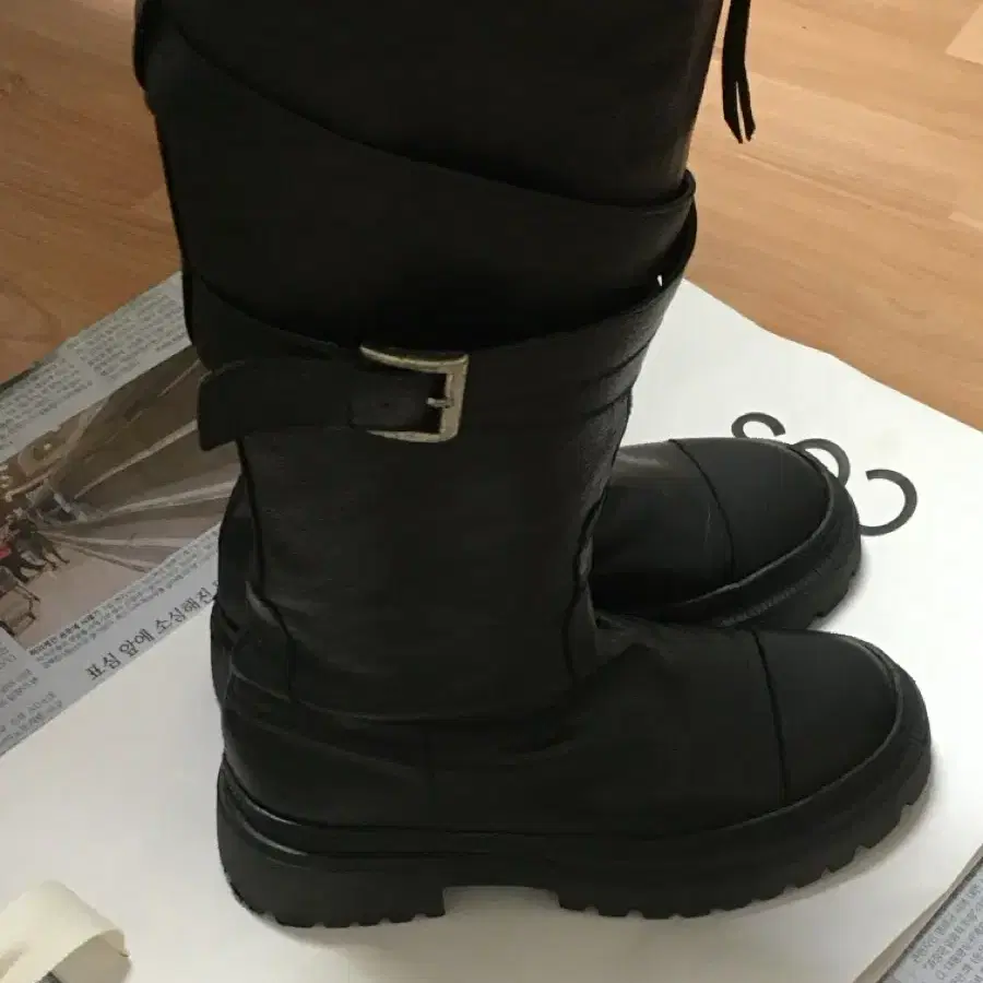 보헤미안서울 폴티드 부츠 230 FOLDED BELT LONG BOOTS