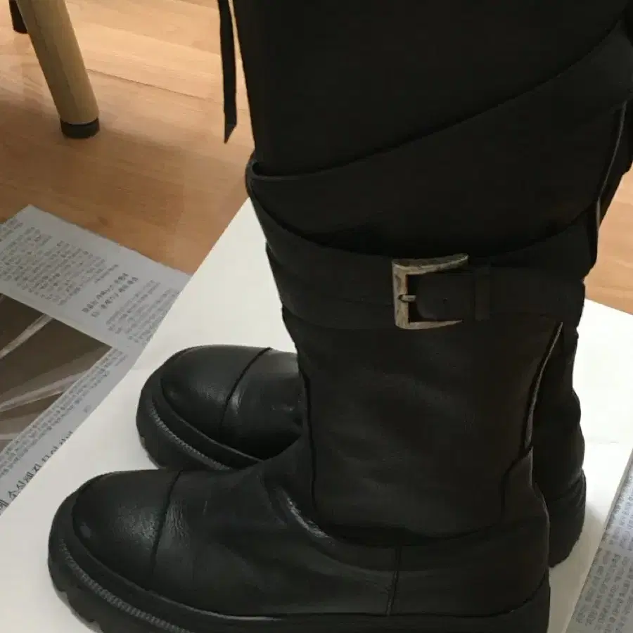 보헤미안서울 폴티드 부츠 230 FOLDED BELT LONG BOOTS