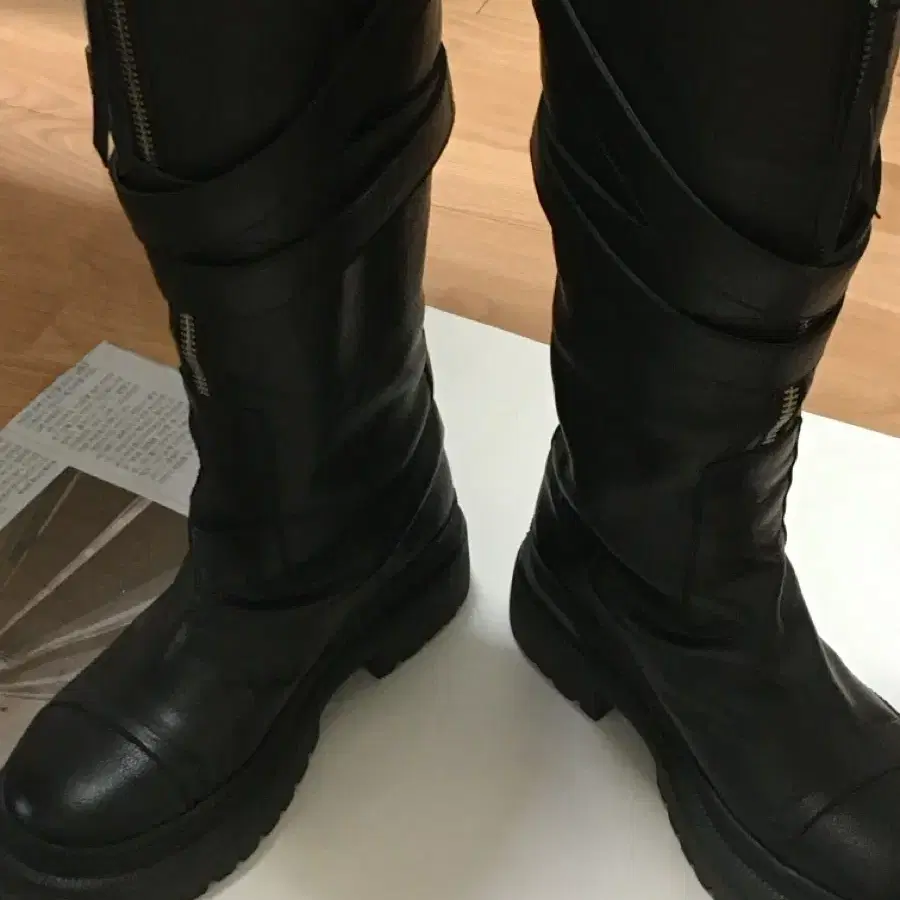 보헤미안서울 폴티드 부츠 230 FOLDED BELT LONG BOOTS