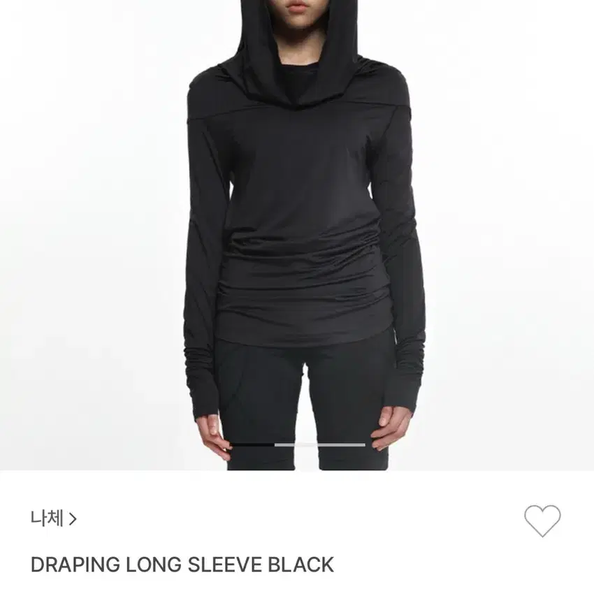 나체 DRAPING LONG SLEEVE BLACK