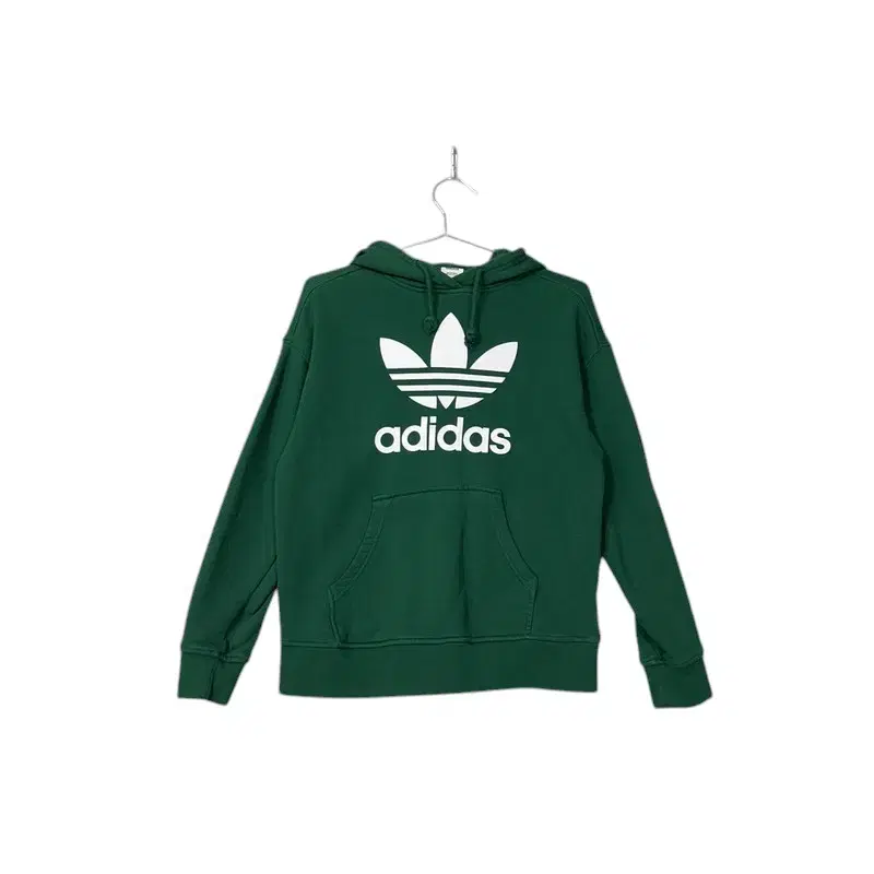 [Adidas] Tropical Big Logo Green Hoodie XS