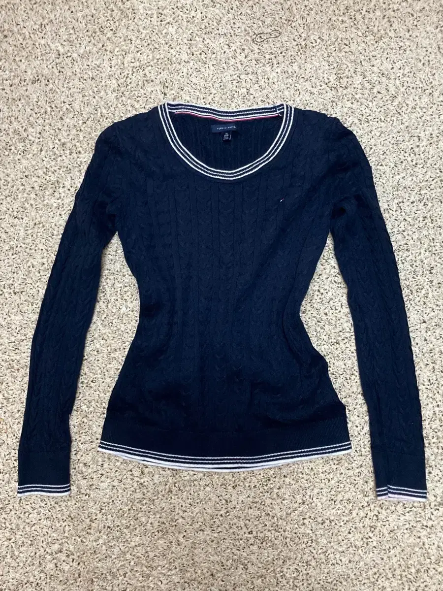 Tommy Hilfiger Slim Fit Navy Knit