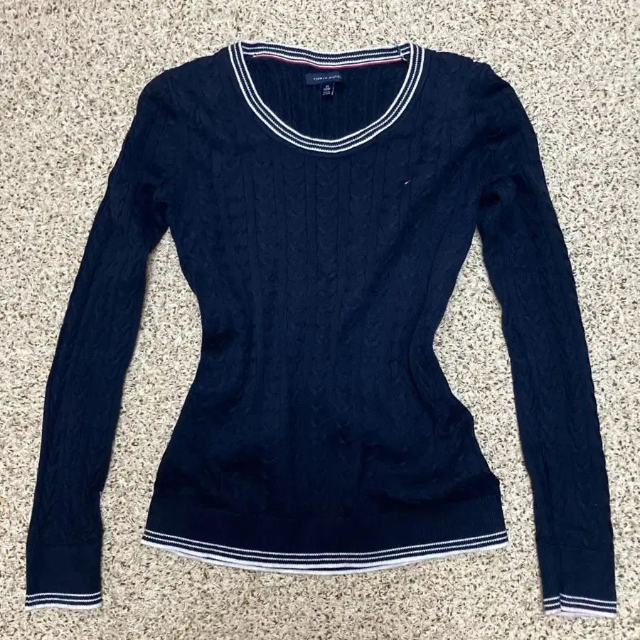 Tommy Hilfiger Slim Fit Navy Knit