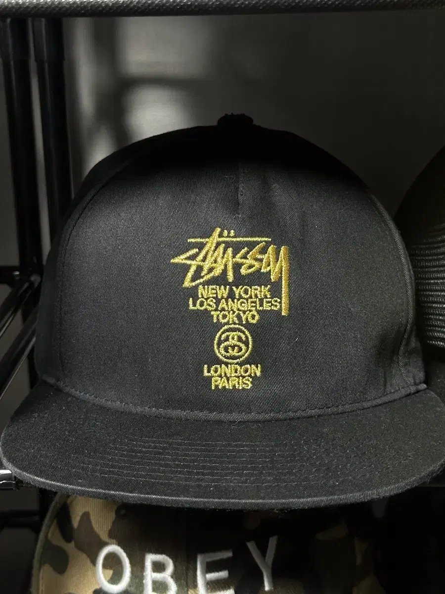 Stussy World2War Luxe Strap Black Cap