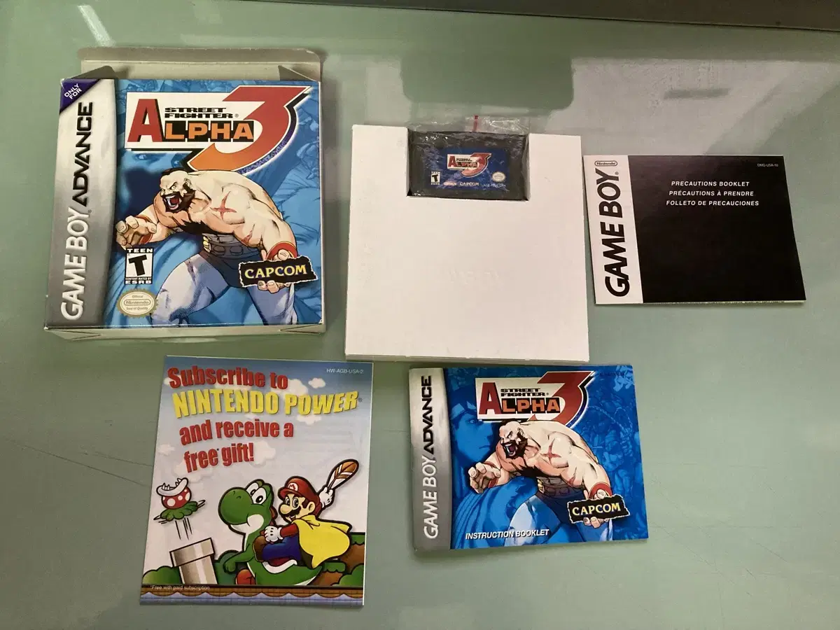 gba 스트리트파이터 알파3 (북미판) Box Fullset