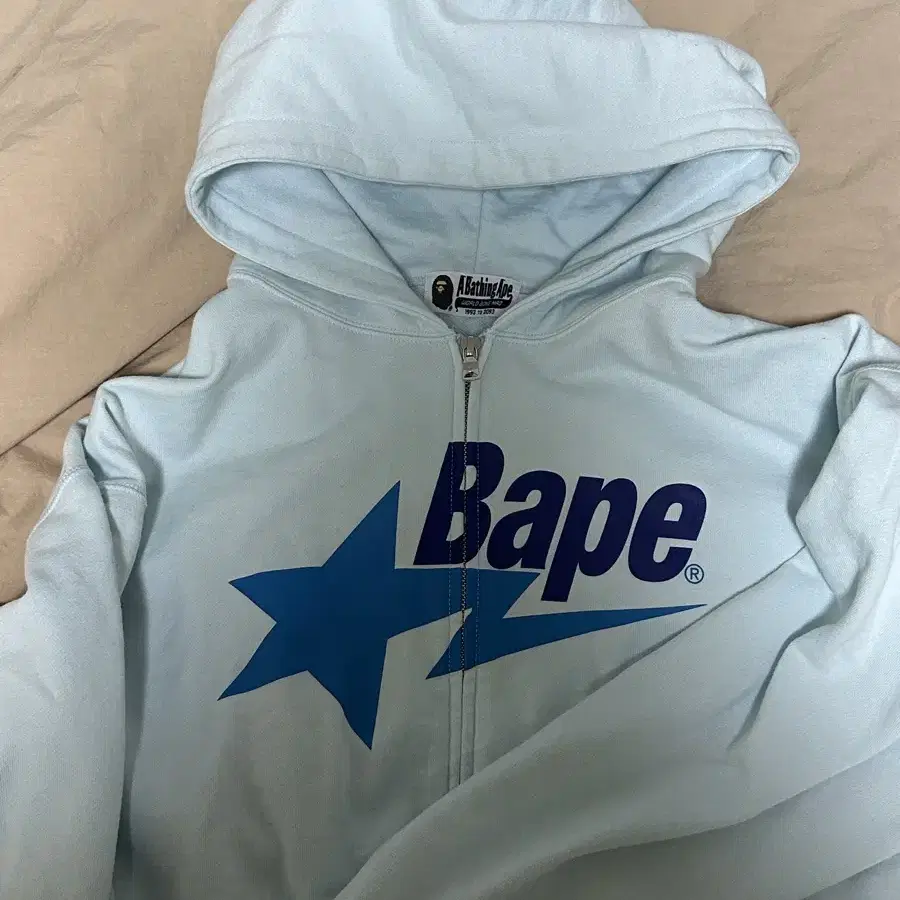 베이프 bape 스타 크롭 후드집업