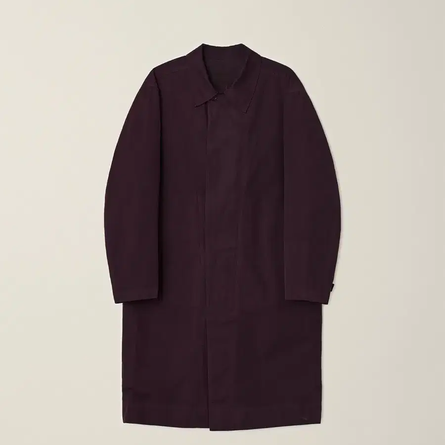 EE  GARMENT DYED COAT wine L