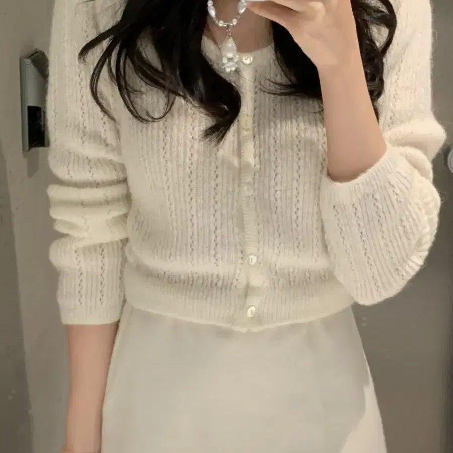 미네트 모아 알파카 가디건(moa cardigan)