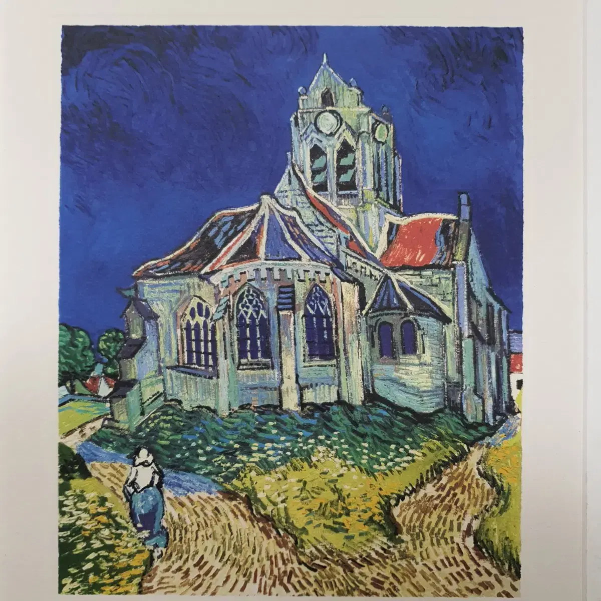 고흐 오베르교회 판화 Vincent Van Gogh Poster