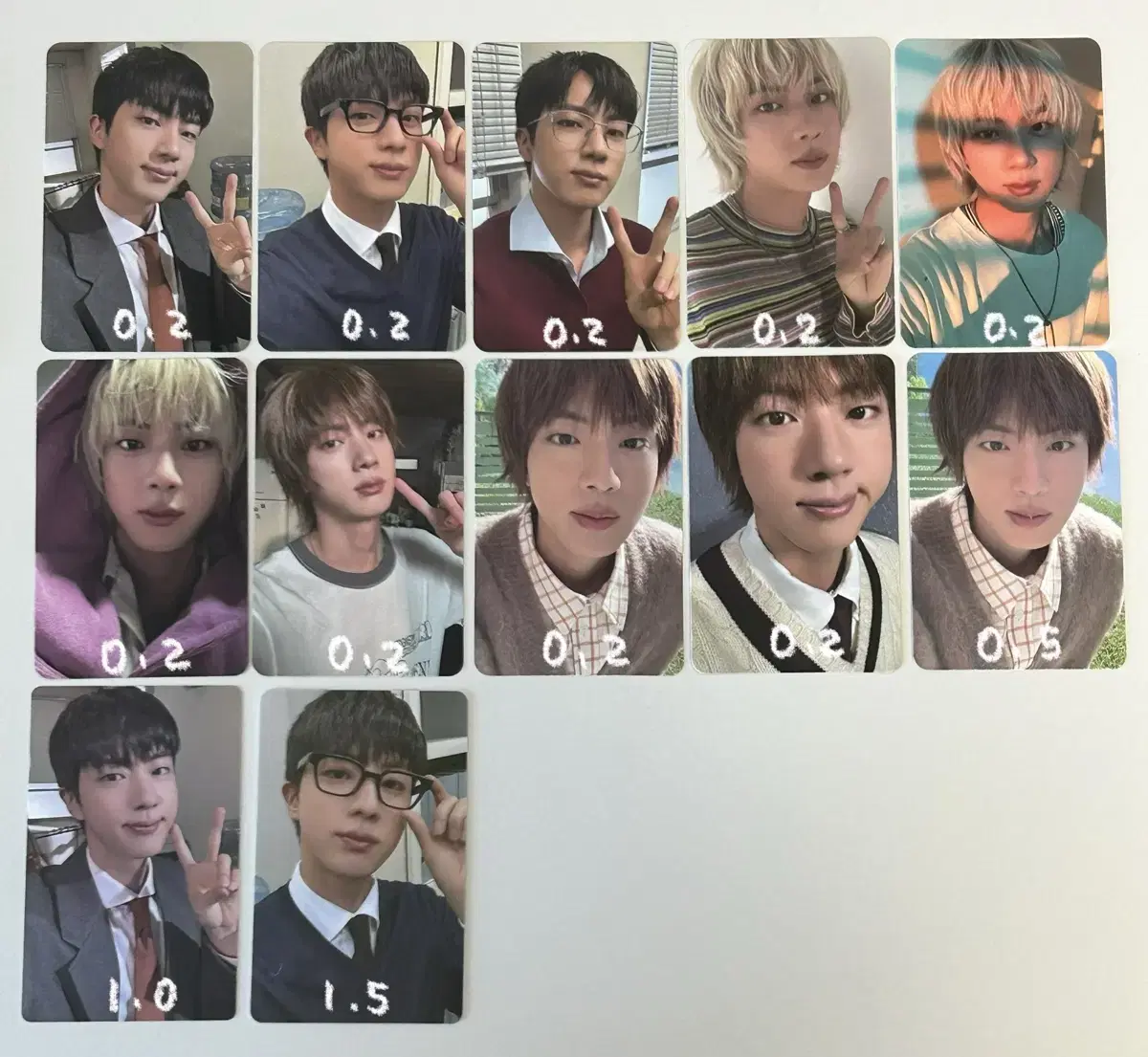 방탄소년단 진 happy 포카 bts photocard 방탄소년단 포카