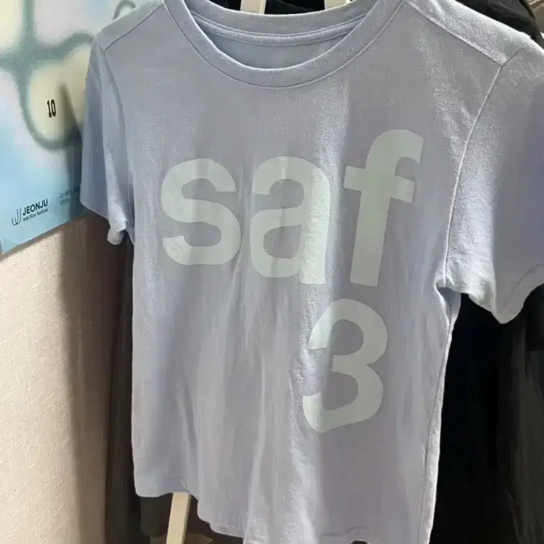 사파리스팟 1/2 Basic safari tee (sky)