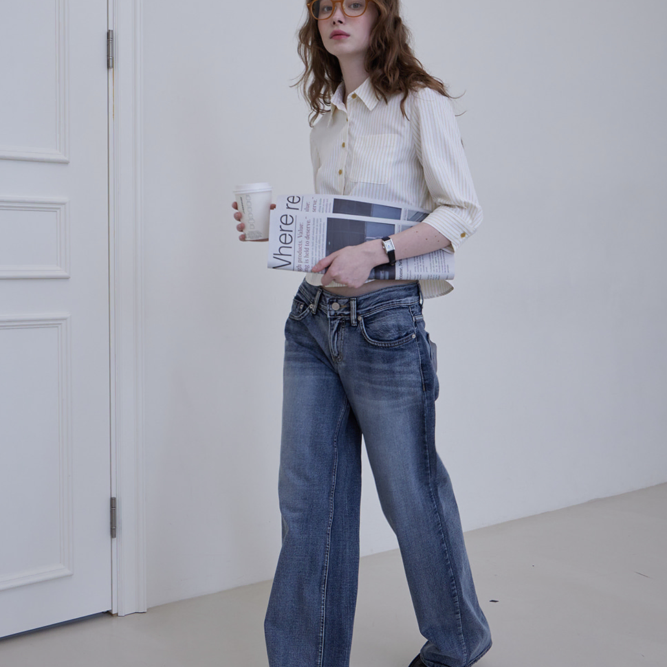 헤인트 로우라이즈 팬츠 SIGNY LOW RISE WIDE PANTS