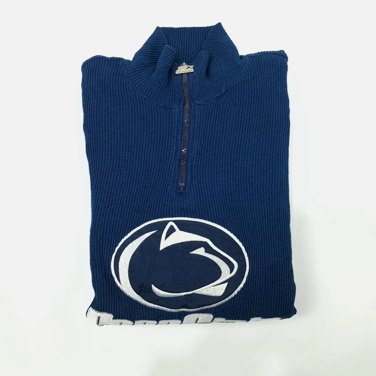 (CS587)L 스타터 Penn State 하프집업 니트 스웨터knit