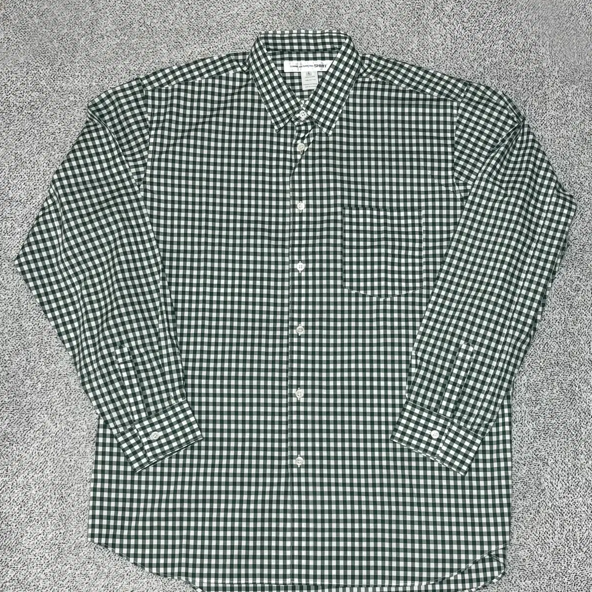 L)Comme des Garcons SHIRT 포레버 깅엄 체크 셔츠