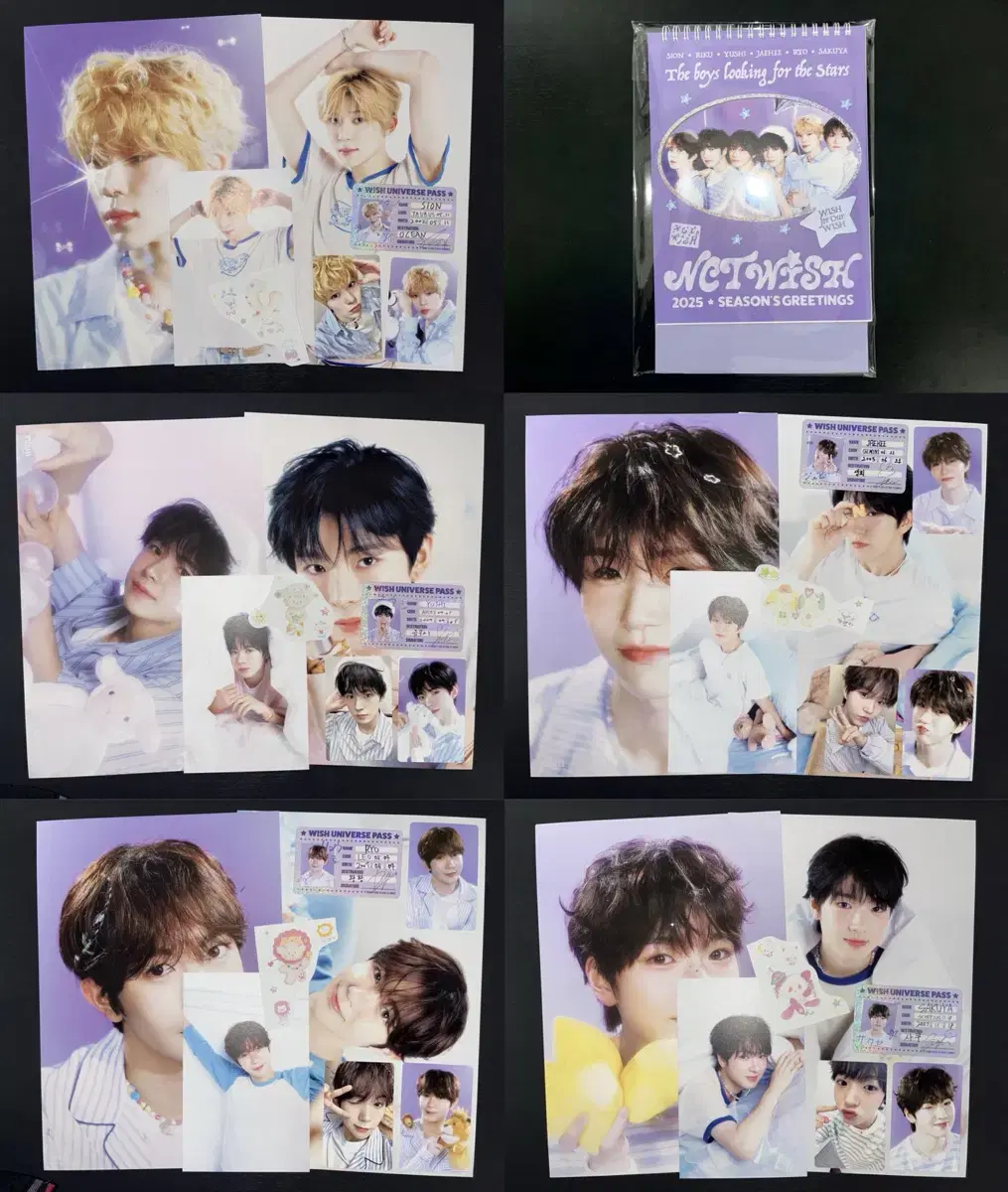 NCTWish seasons greetings season's greetings buncheol Calendar Calendar sion Uushi Jaehei Ryosakuya