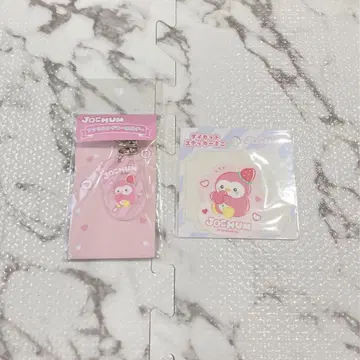 제오참 아크릴 태그 키홀더 다이컷 스티커 미니 산리오 포포