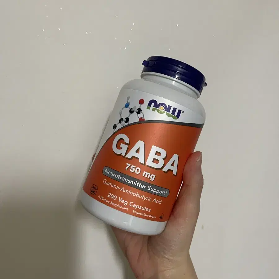 아이허브 나우푸드 GABA 가바 750mg 200캡 스트레스 불면증