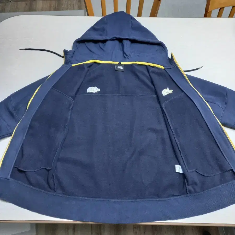 L100 NORTHFACE 기모 후드집업 네이비 L-541