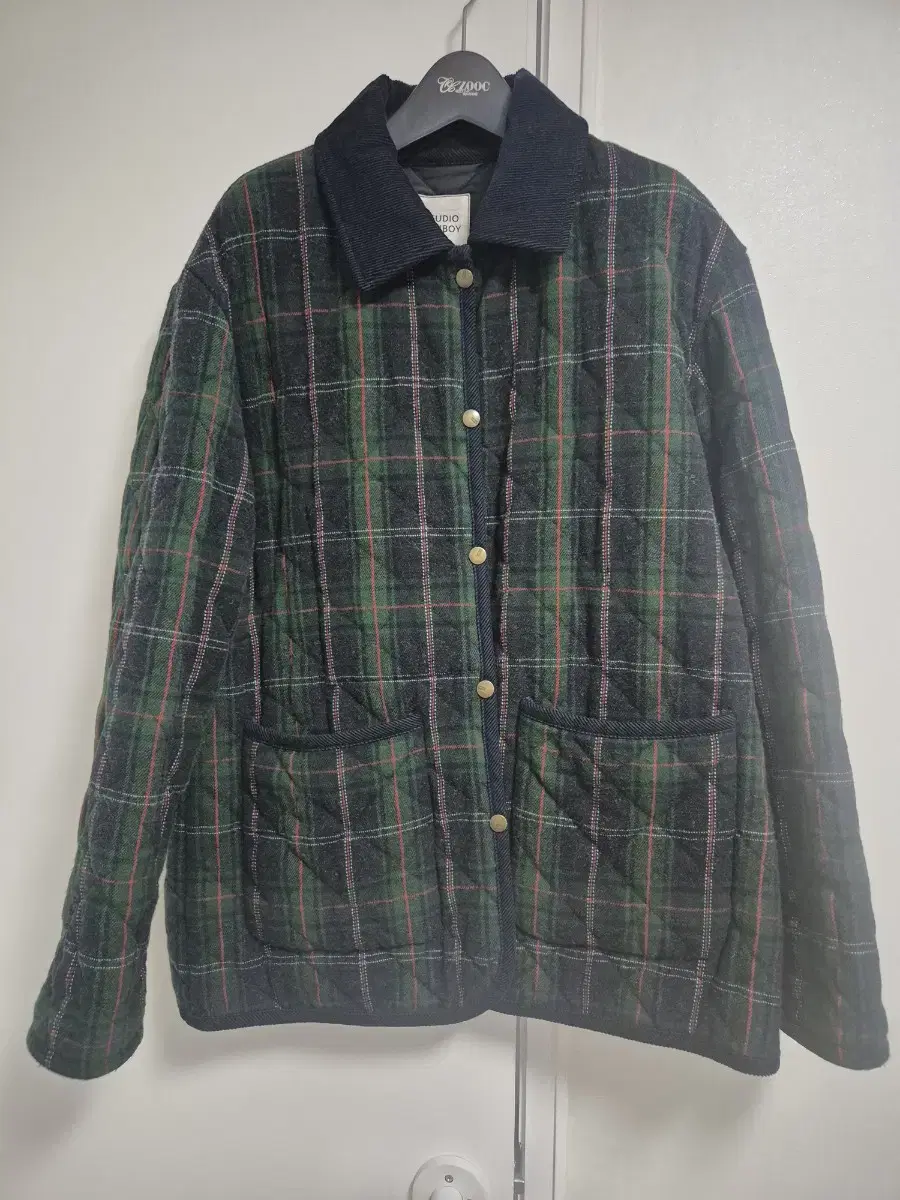 Tomboy Check Quilted Jacket Freesize