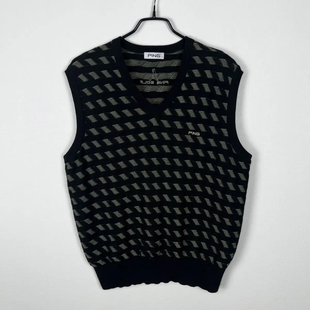 PING/knitted vest vest wool black L XL 100 105/raden