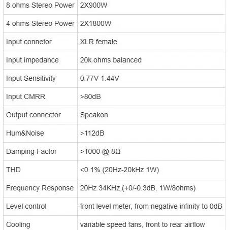 GRF 파워앰프 D-Power 900 (1,800W x 2)