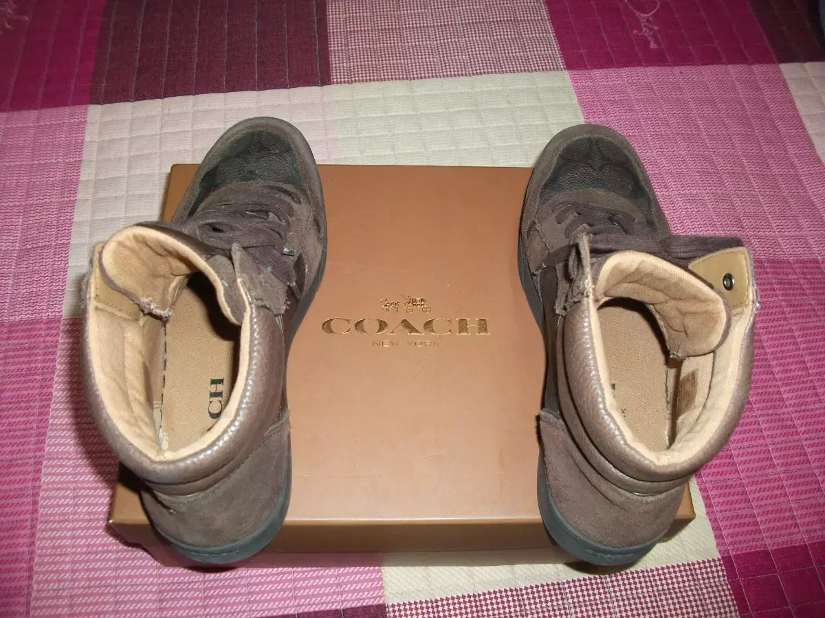 Coach leather shoes (size 8 265-270 mm)