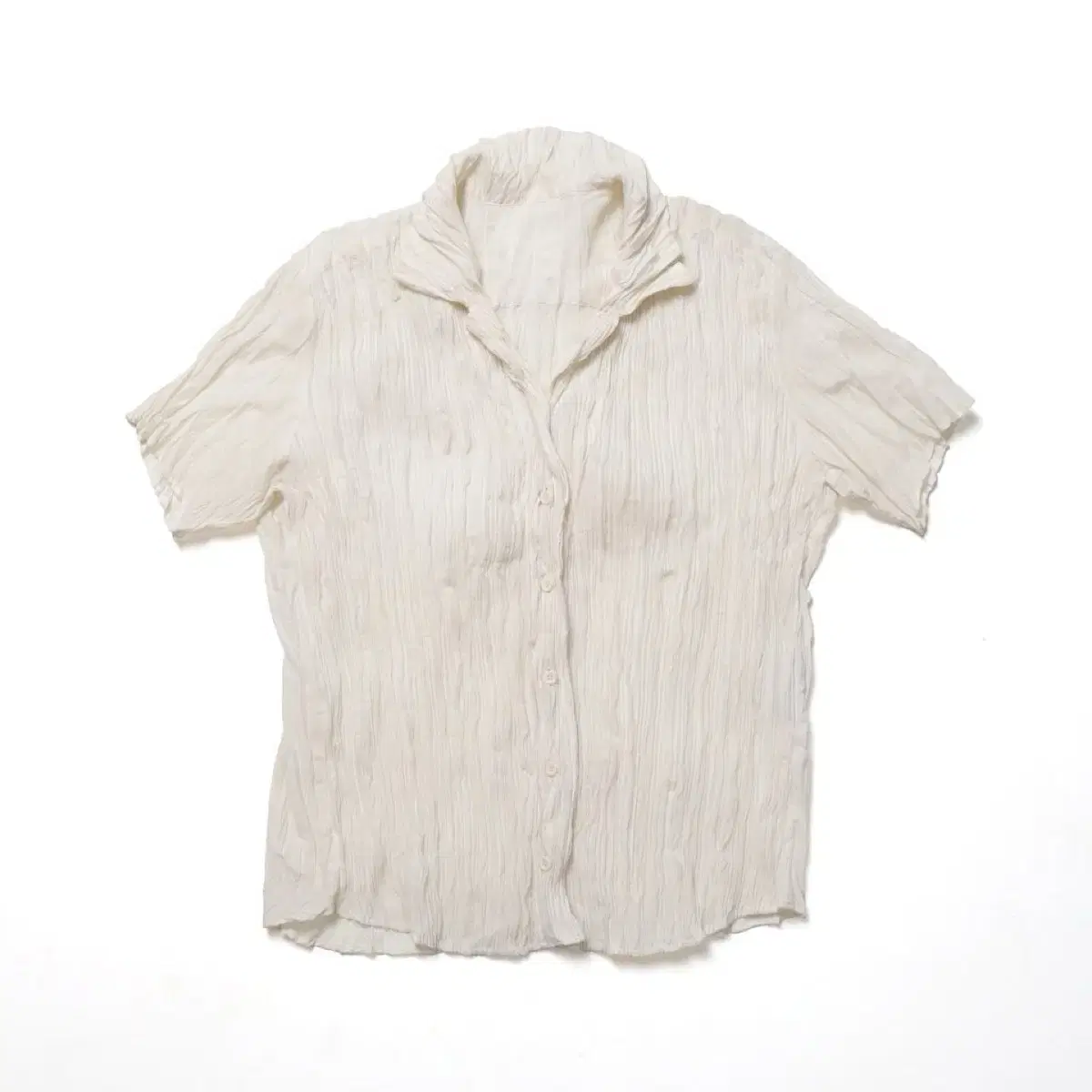 ISSEY MIYAKE Pleats Half Shirt