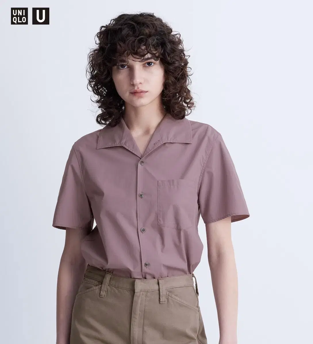 UNIQLOU Compact Fit Wide Collar Shirt