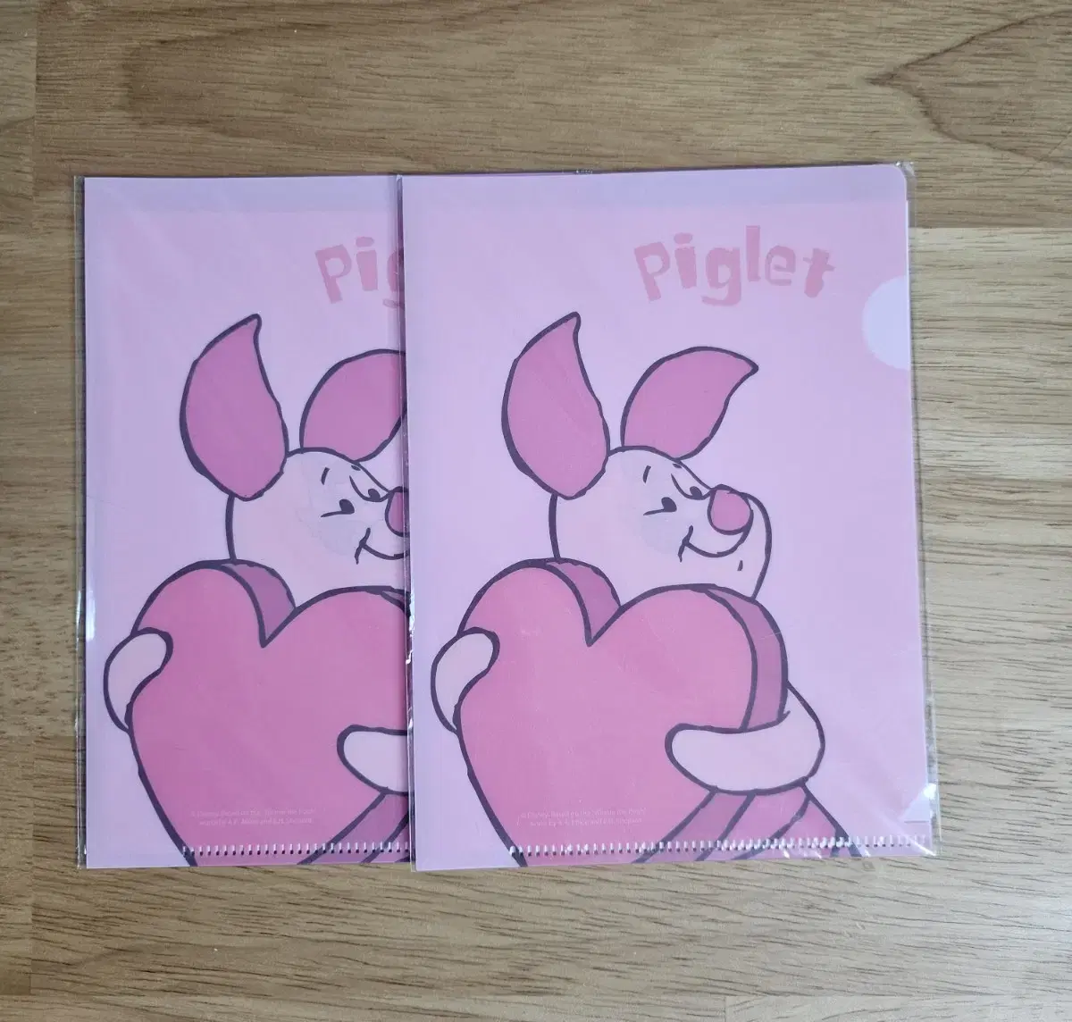 Disney Pooh Piglet File Holder with Sticker Disney Pooh Piglet