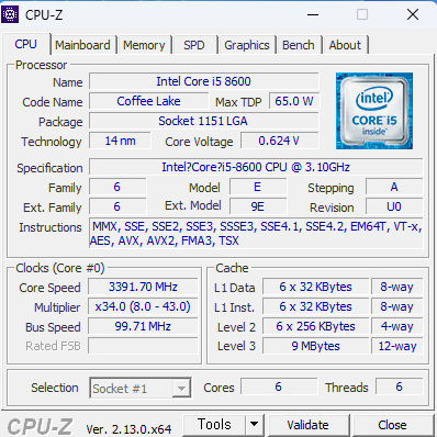 안산 사동 i5 8600 B360M GT1030 16GB(8X2) SSD