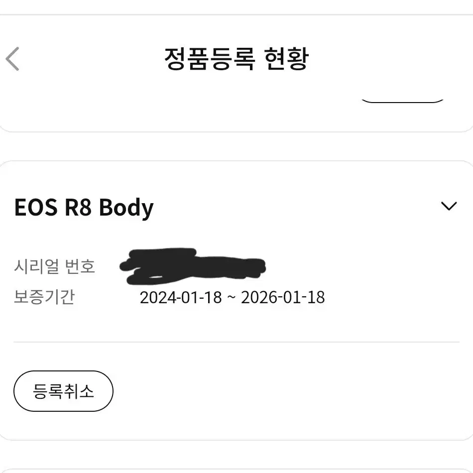 캐논 EOS R8 풀박스