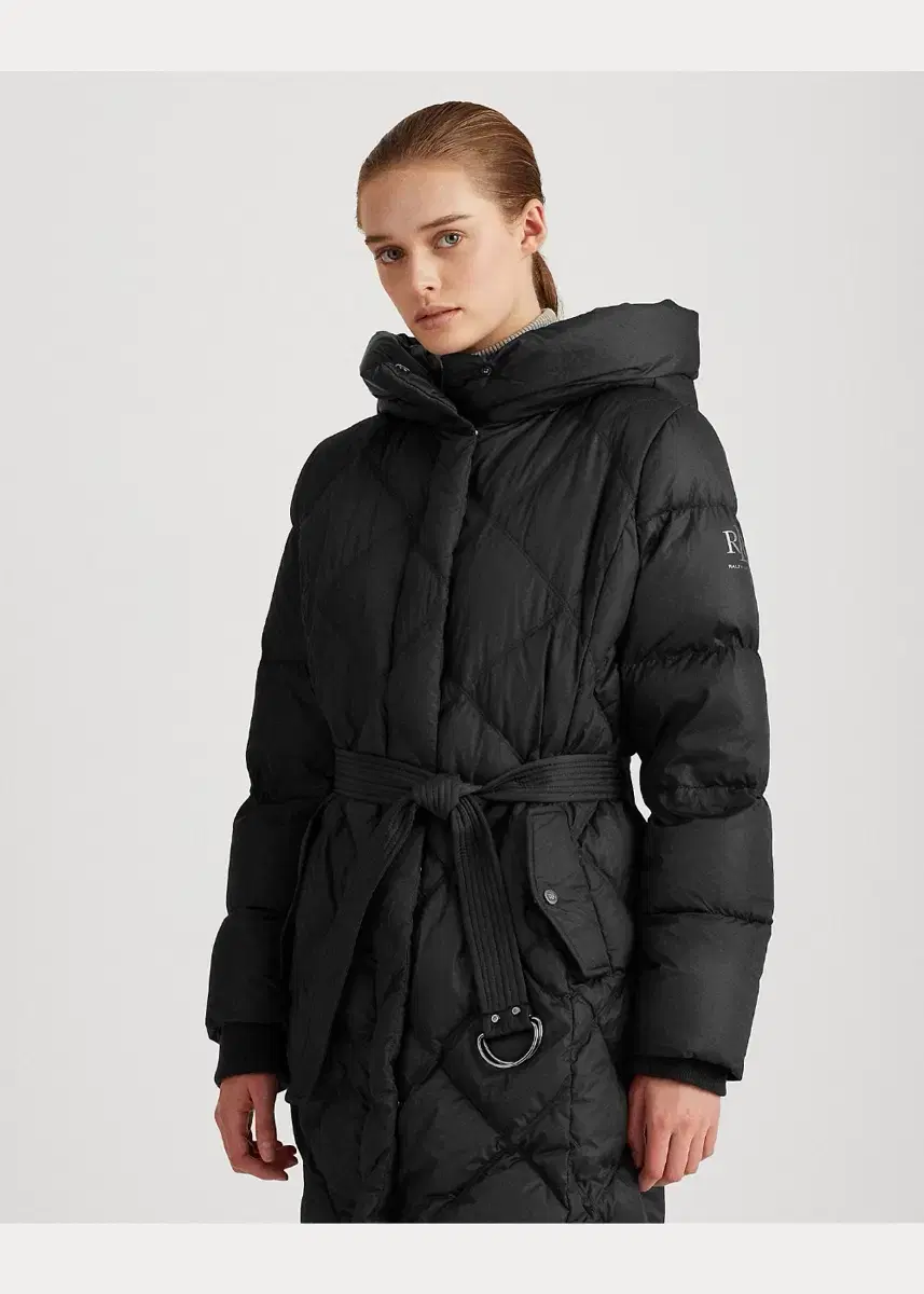 [L] Ralph Lauren Polo Women's Quilted down long puffer