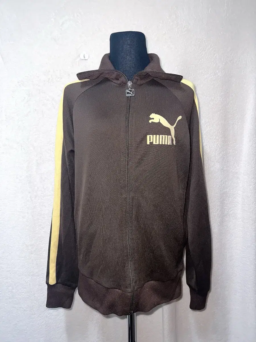 Puma Puma Chocobanana Brown Jersey Jersey Zip Up Old School Track Top Sporty lew