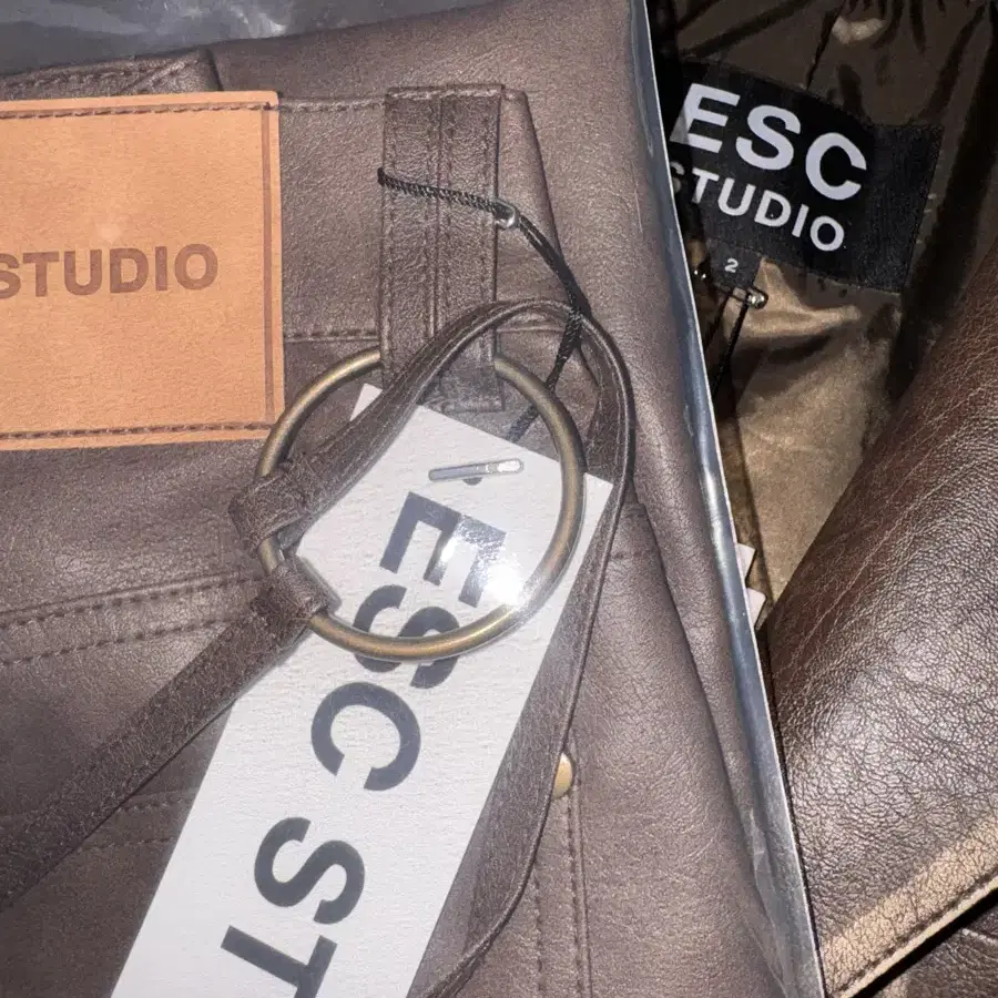 (ESC STUDIO) leather pants