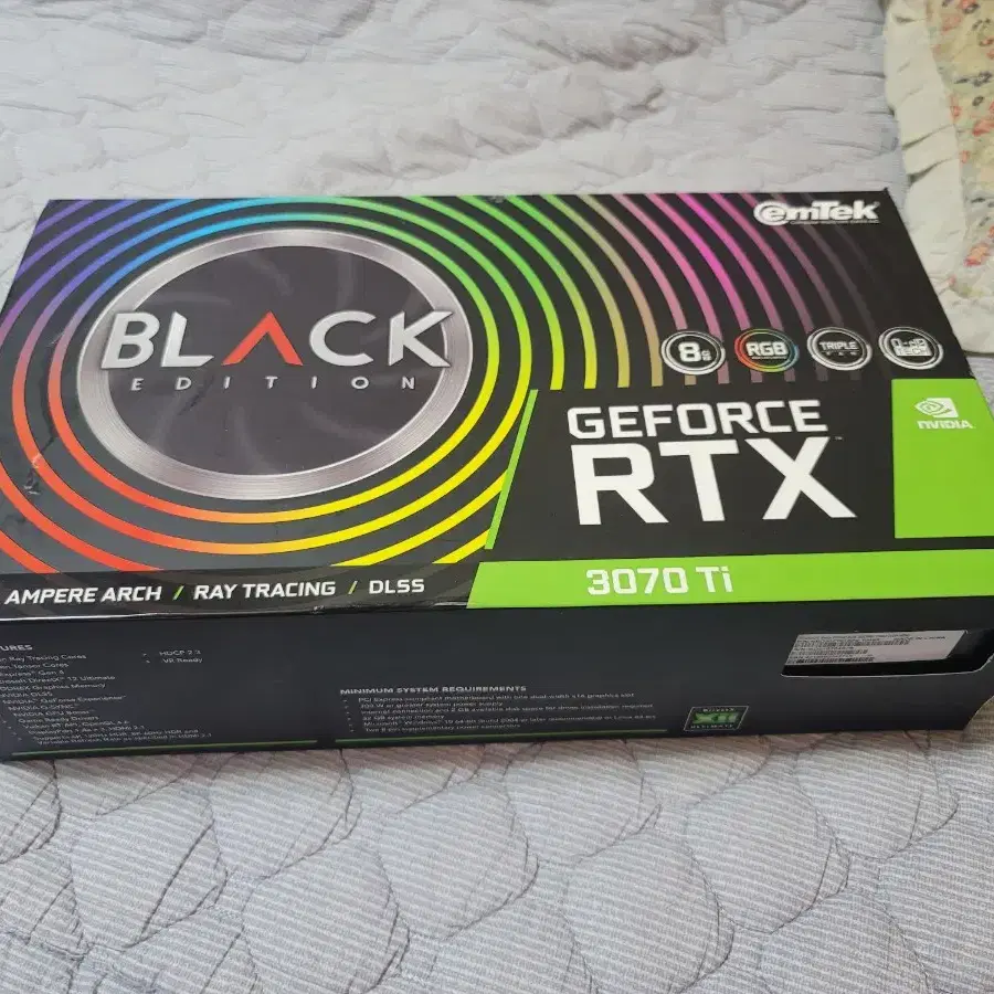 이엠텍 RTX 3070 Ti BLACK EDITION D6X 8G 판매