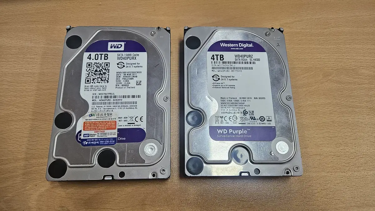 2 x WD Purple 4T