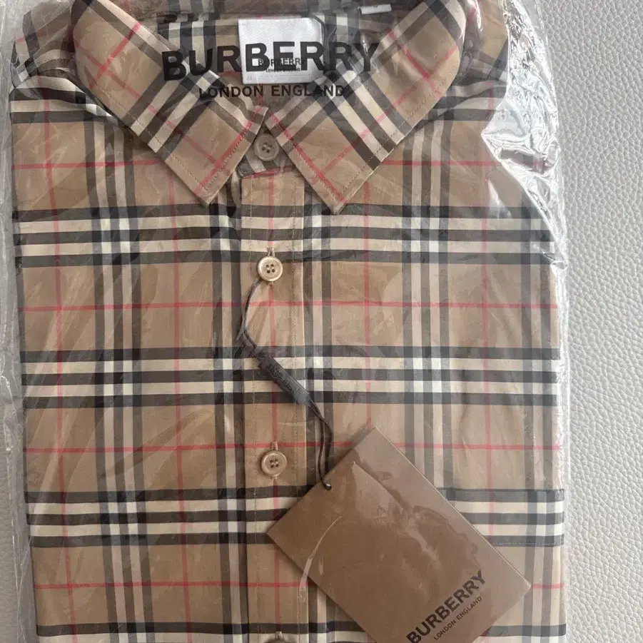 버버리 셔츠Burberry Small Scale Check Stretch