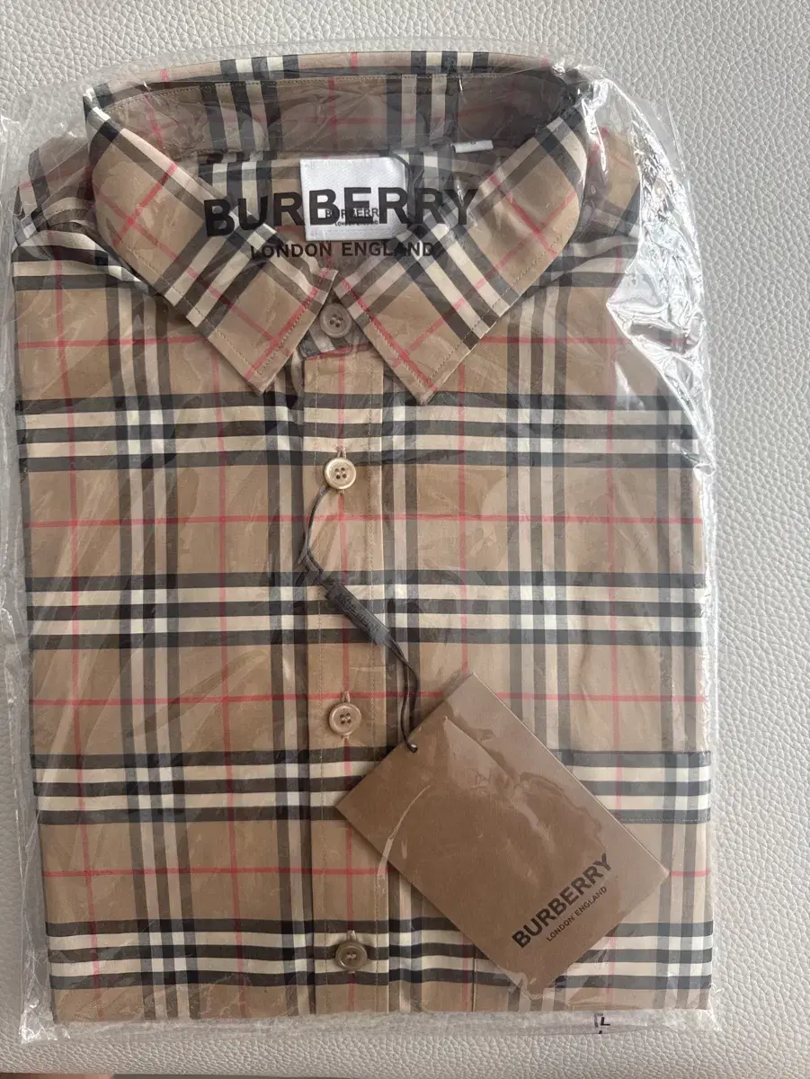 버버리 셔츠Burberry Small Scale Check Stretch